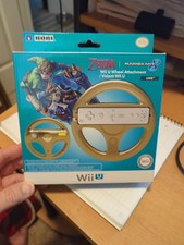 Hori Legend Of Zelda Gold Nintendo Wii U Mario Kart 8 Steering Wheel 2015