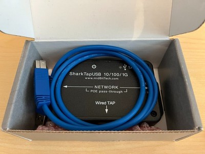 SharkTapUSB Ethernet Sniffer With Box And Manual