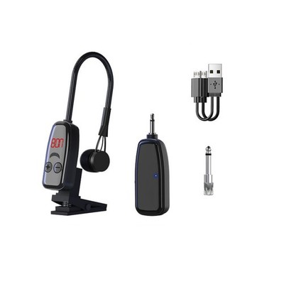 Microphone with Receiver Transmitter 50M Range Wireless For Trumpet Saxophone c