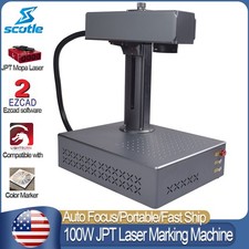 Sctole 100W JPT M7 Machine de marquage laser à fibre autofocus portable graveur de métaux