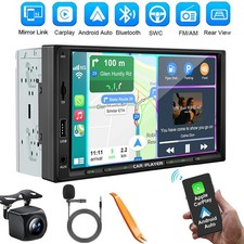 Double Din Touchscreen Radio Wireless Carplay...