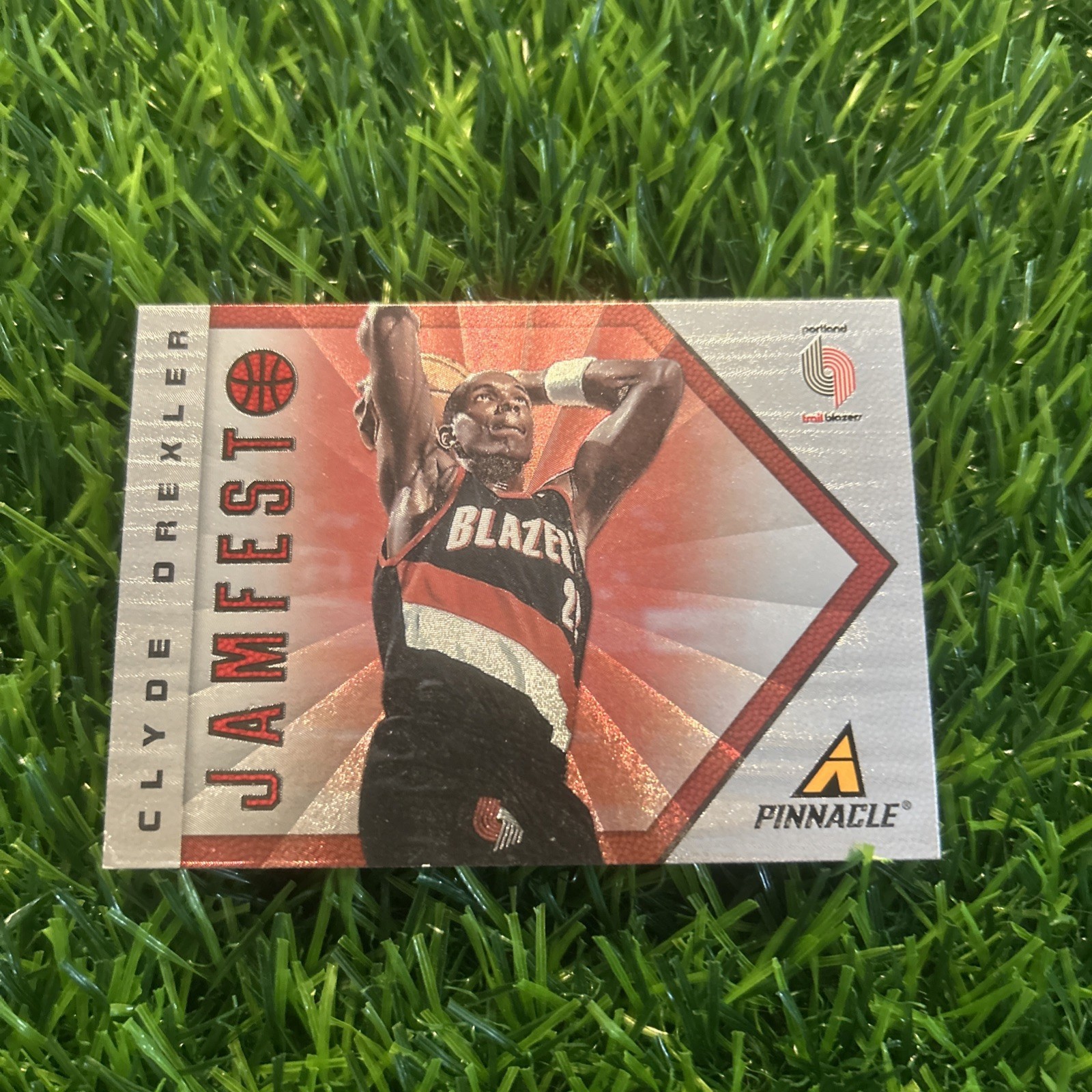 2013-14 Panini Pinnacle Jamfest #17 Clyde Drexler Basketball Card Blazers B20