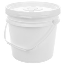 1 Gallon Plastic Bucket Wet Paper Wipe Roll Dispenser with Lid Toilet Tissue ...
