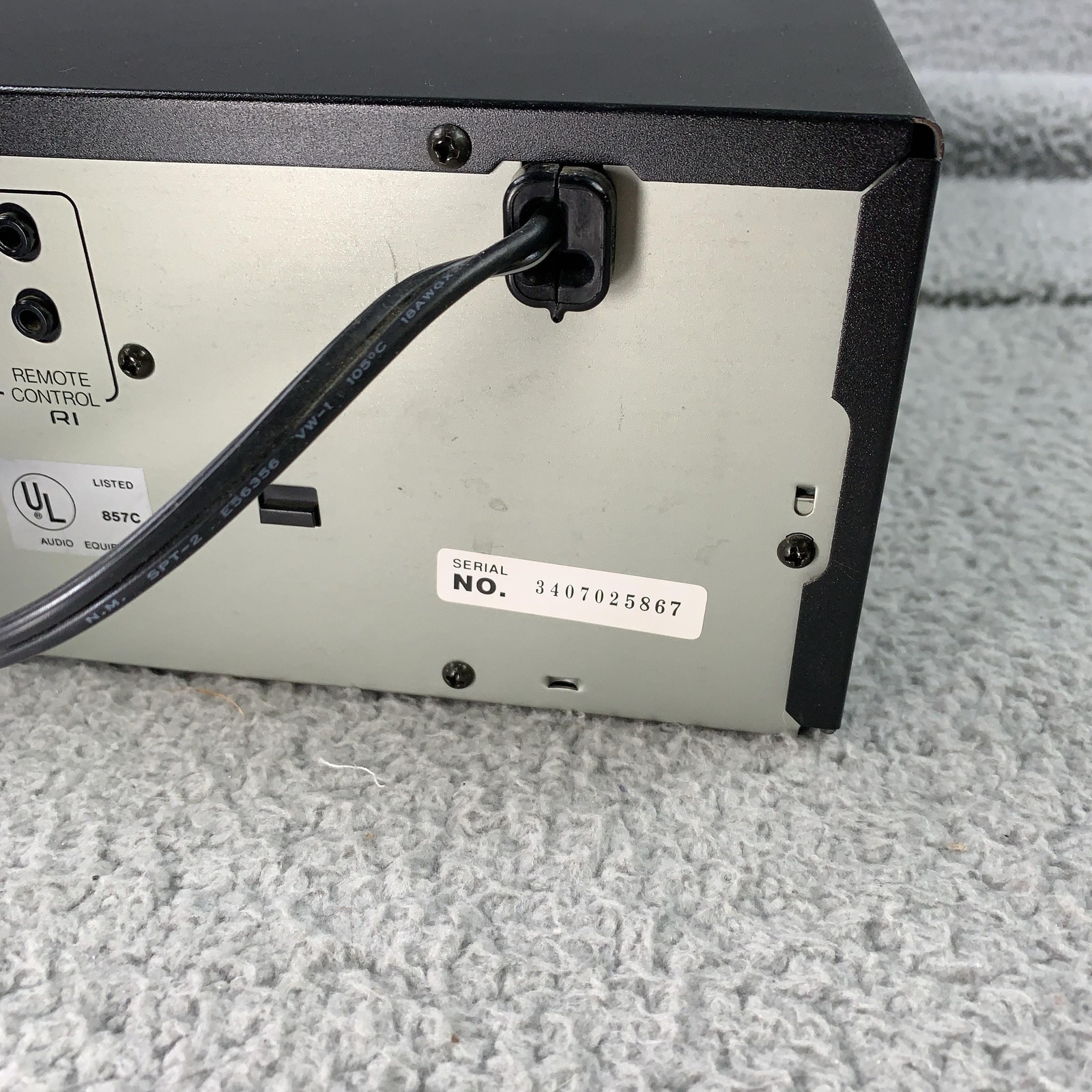 Vintage Onkyo DX-C211 6 Disc CD Changer Japan Audio Component Un-Tested As-Is