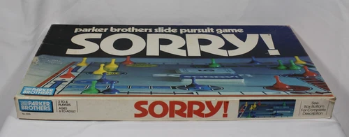 Vtg 1972 Sorry! Classic Board Game COMPLETE Parker Brothers See Photos!