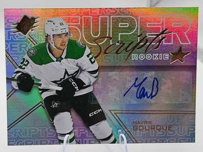 2024-25 SPX Super Rookie Script Auto Mavrik Bourque Dallas Stars