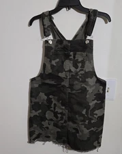 Pre-loved WILD FABLE Women's Camo Overalls Mini Dress Sz Medium