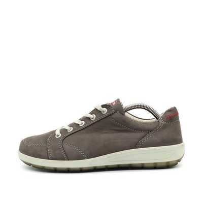 Ara Damen L4317-25 Sneaker Taupe Leder Low-Top Komfort Schnürschuhe EU 38,5