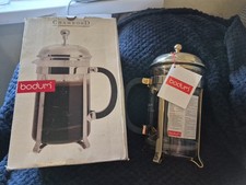 Bodum Chambord French Press 12-Cup 51 oz Coffee Maker Gold Plated