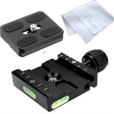 50mm Arca Swiss Type Quick Release Plate Clamp Tripod Mount Adapter Black