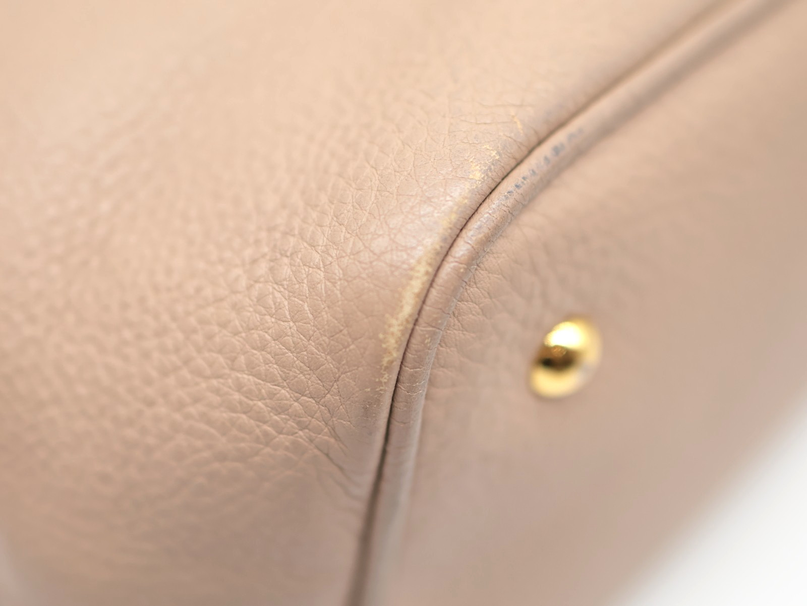 MIUMIU Hand Bag Leather Beige Authentic — image 10