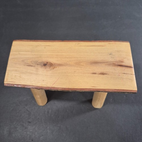 American Girl Doll Kirsten School Log Bench Wooden Doll House Furniture Wood - Picture 2 of 9
