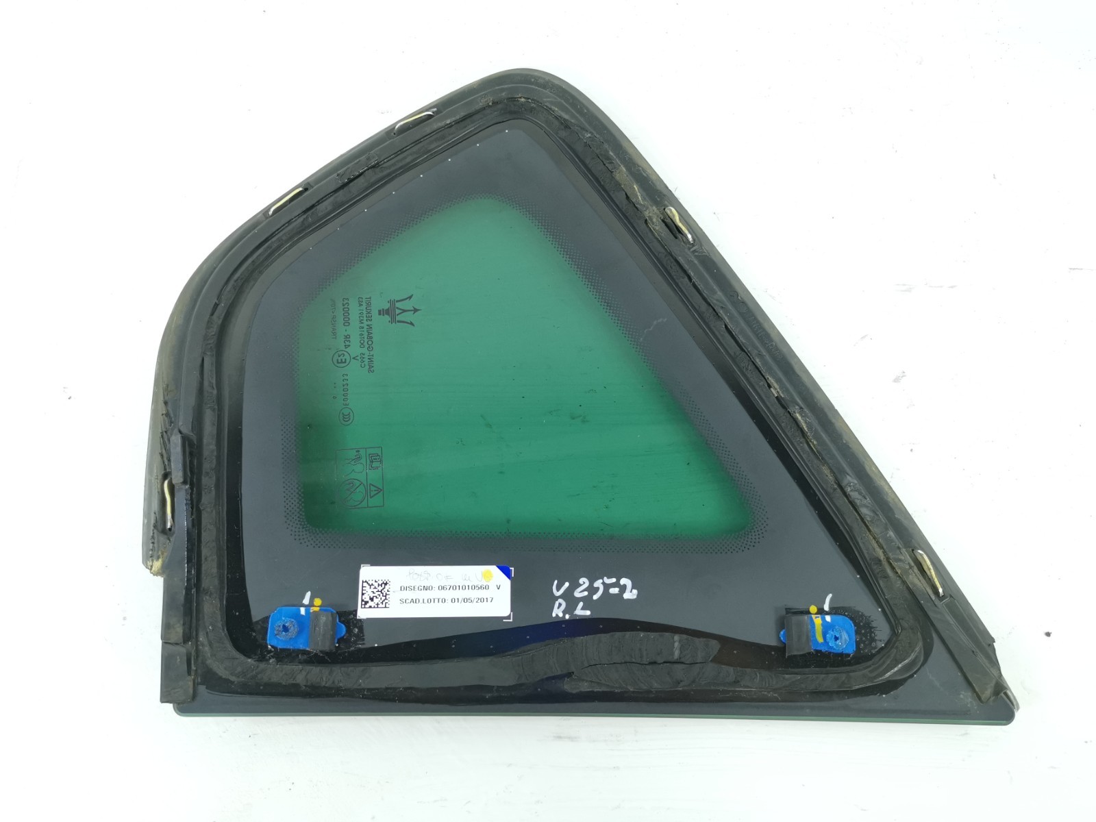 Maserati Levante 2017 AWD 3.0 Rear Left Quarter Corner Window Glass 6701010560