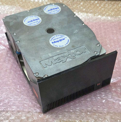 Vintage Maxtor XT-1140 119MB 5.25'' full height MFM hard disk drive, spins, AS IS