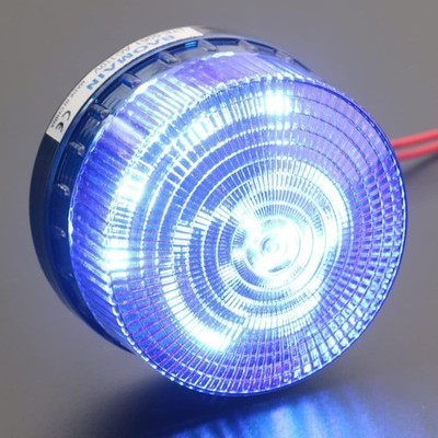 Industrial Signal Round Blue Warning Light Strobe Warning lamp LED-3071 AC 110V