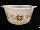 Vintage Pyrex Town & Country 473 Cinderella Mixing Bowl 1 Qt Brown Orange