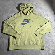 Nike Just Do it Air Max Hoodie Sweatshirt Men's Size XL Green Navy Blue Read D.