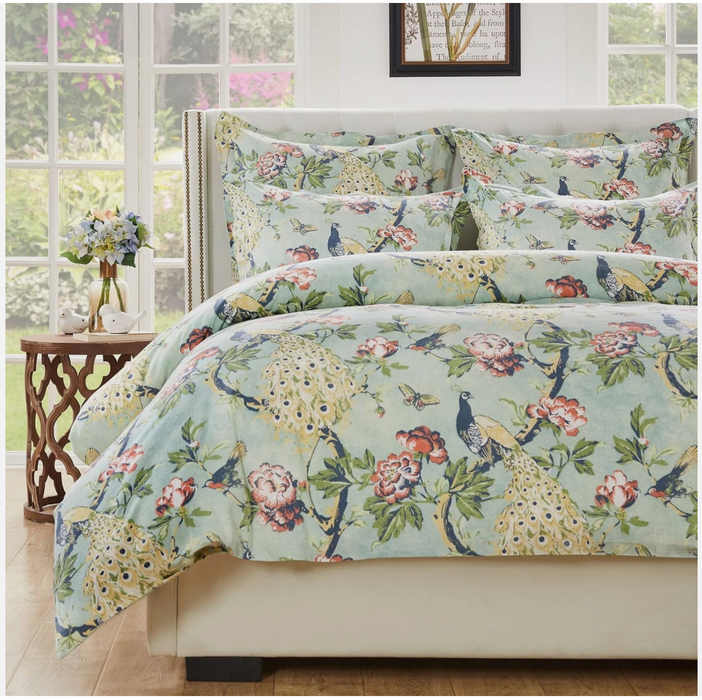 Greenland Home Pavona Duvet Cover Set, Full/Queen (88x92"+20