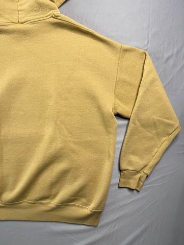 Vtg Lee Sport Sweatshirt Mens X-Large Gold Hoodie Boxy Blank Pullover *Read - Picture 18 of 18