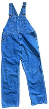 Big Smith Overalls Mens 38x32 Blue Denim Workwear Carpenter Bib Pockets Utility