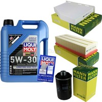 Inspektionspaket 5L Liqui Moly Longtime 5W-30 FüR Audi A3 1.8 Tfsi 2.0 Q3 VW