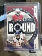 2024 Panini Contenders Marvin Harrison Jr/Malik Nabers /199 Round 1 #2