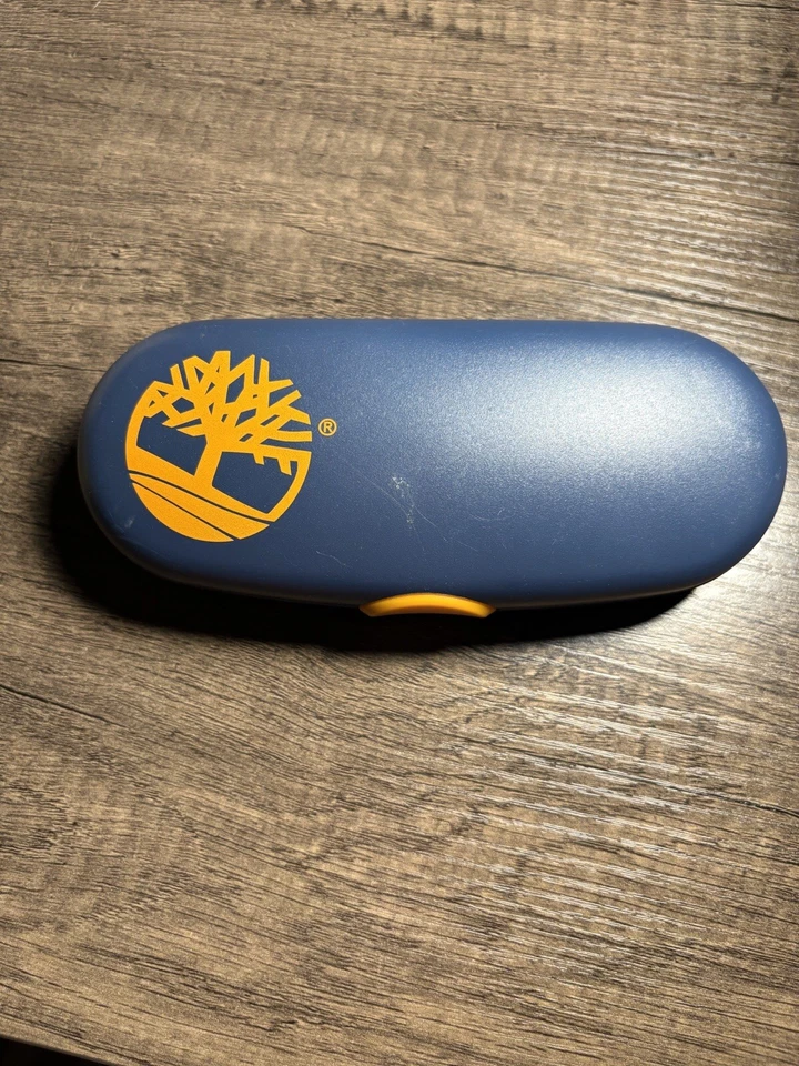 Timberland Blue And Orange Logo Glasses Case Preowned - Image 2 of 3
