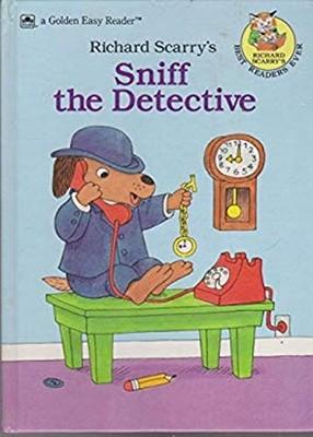 Richard Scarry's Sniff the Detective Library Binding Richard Scar