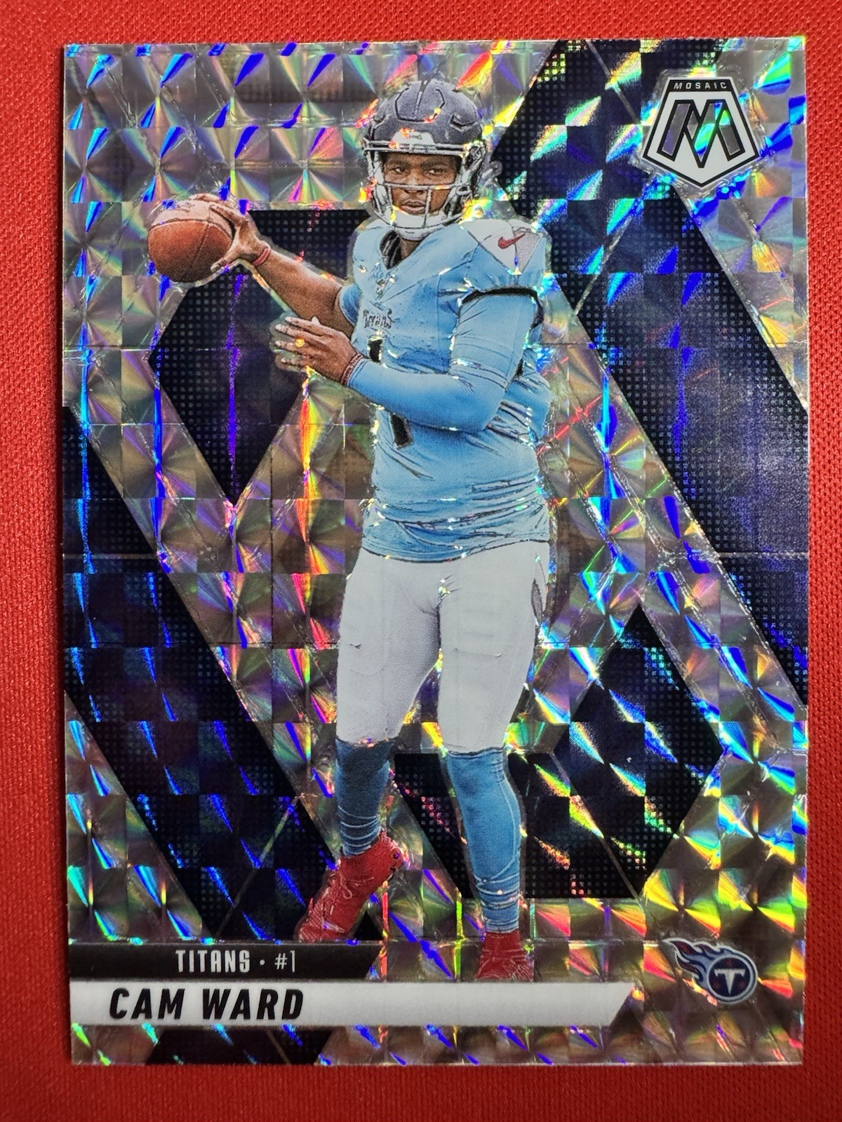 CAM WARD Silver Rookie Mosaic Prizm🔥2025 Mosaic Rookies #382 (RC)🔥 Titans
