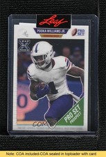 2021 Leaf Pro Set Metal 1/1 Pooka Williams Jr #72 READ 11pj