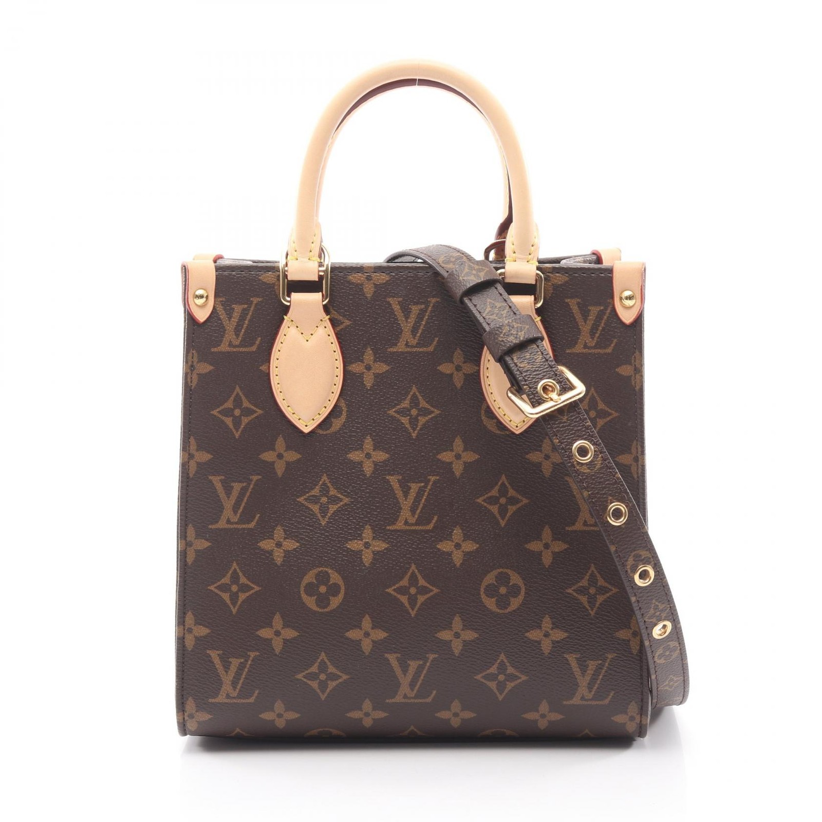 LOUIS VUITTON Sac Plat BB shoulder crossbody Handbag M46265 Monogram leather bn
