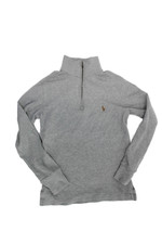 Polo Ralph Lauren Childrens Boys 1/2 Zipper Turtleneck Sweater Grey Size 8