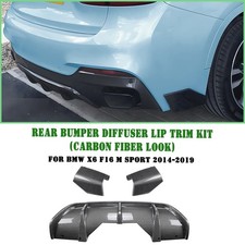 Heckstoßstange Diffusor Lippe Abdeckung Für BMW X6 F16 M Sport 2014-2019 2015