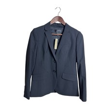 J.Crew 1035 Bi-Stretch Tollegno 1900 Wool Two-Button Blazer Black 4P NWT