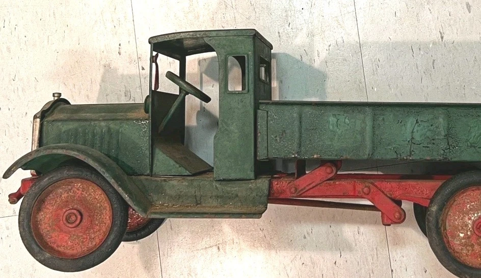 Старинный Keystone Packard Американский Грузовик Прессованная Сталь Редкий Механизм 1920-х Работает  - Изображение 2 из 4