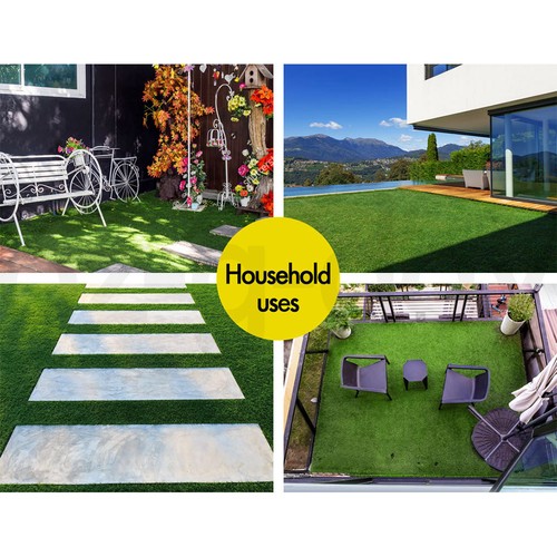 OTANIC Artificial Grass 10-20 SQM/Roll Synthetic Turf Olive Lawn Fake Yarn 18mm - Picture 6 of 84