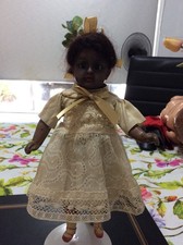 Antique German Simon & Halbig #1070 dep Bisque Head Compo Body Brown Doll 22cm