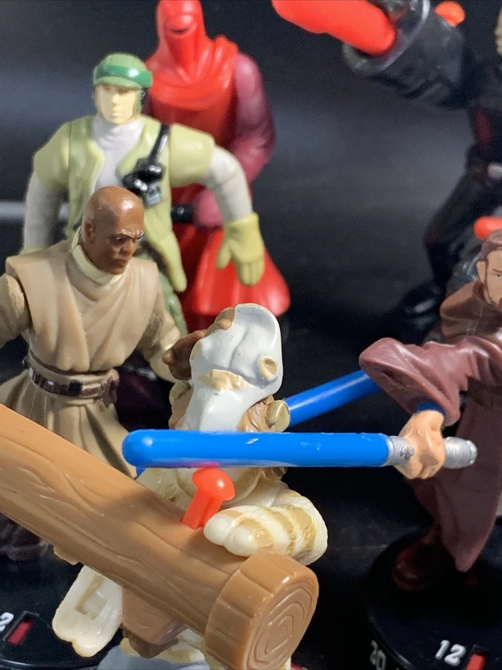 Star Wars Attacktix Lote 16 Figuras inc. Luke Skywalker Darth Vader Troopers ¡leer!! Foto 3 de 4