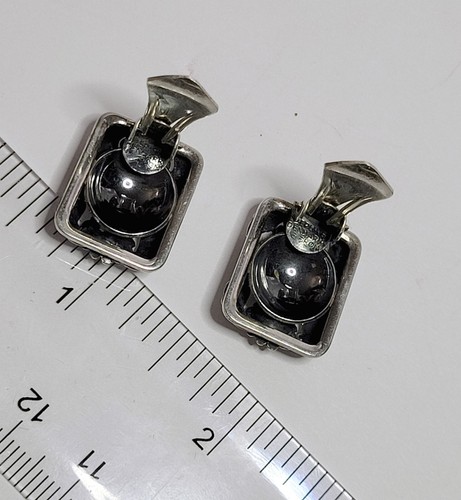 Niels Erik From Denmark Sterling Floral Clip-on Earrings - Picture 4 of 5