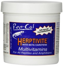 Herptivite Multivitamin Supplement for Reptiles and Amphibians 3.3 Ounce