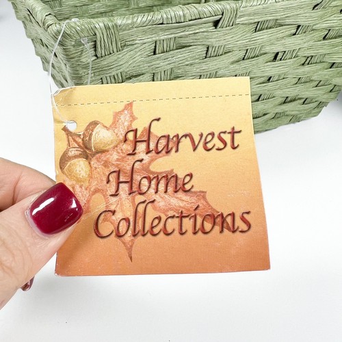 Harvest Home Collections grüne Körbe 10” mal 10” NEU mit Etikett - Bild 8 von 9