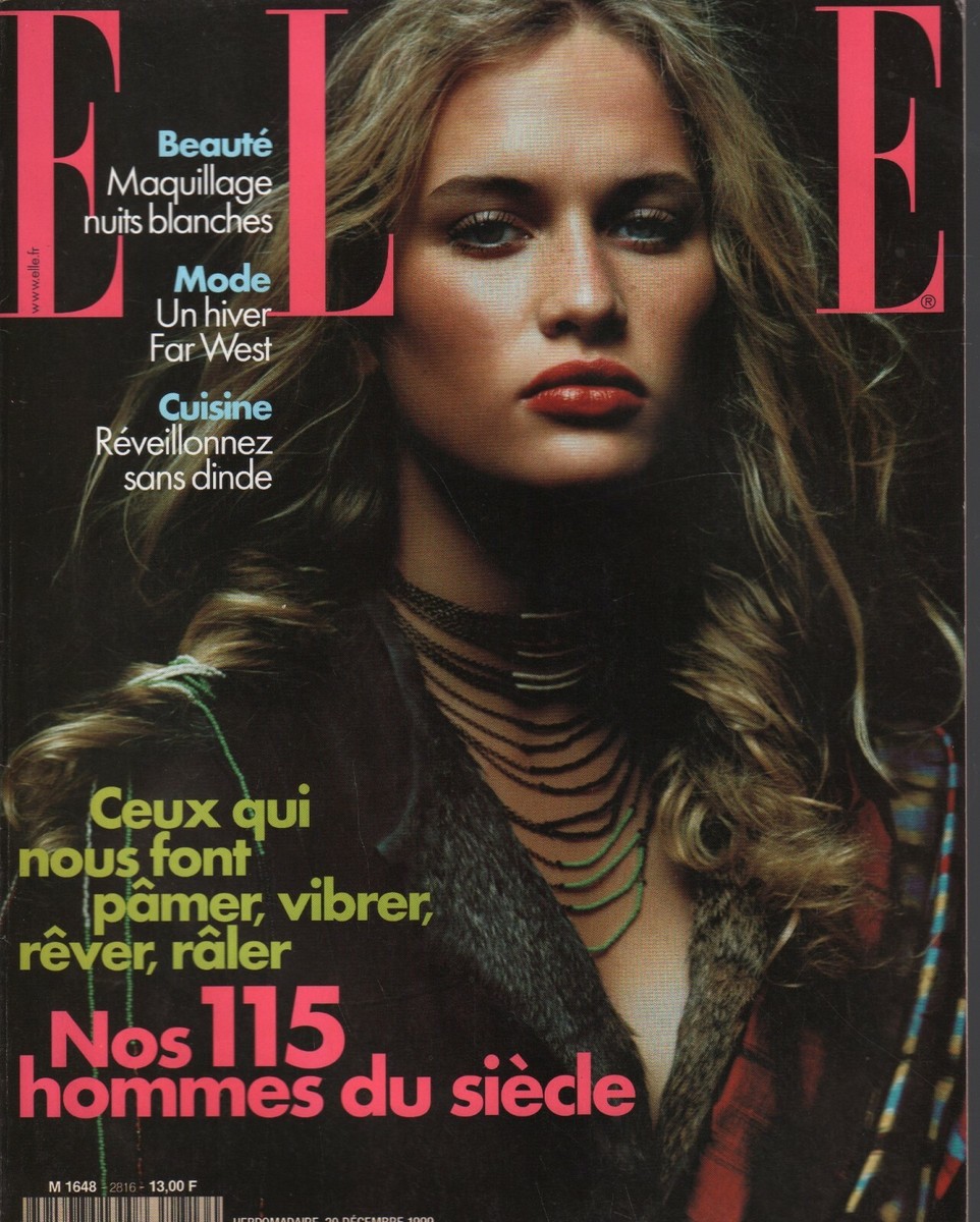 Elle French Fashion Magazine December 1999 Hillary Clinton Jerry