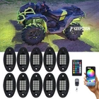For Can-am Outlander UTV ATV 10 Pods RGB LED Rock Lights Neon Underglow Lamps