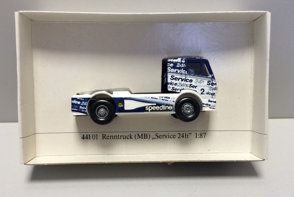 "Wiking 441 01, Mb Renntruck \"Service 24 H\", MaßStab 1:87, H0, Neu In Ovp "-image
