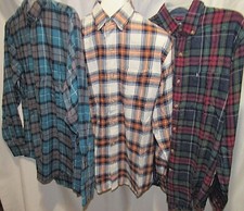 IZOD Varied Colors, Plaid, Long Sleeve Men's Flannel, M, L, XL,3XL