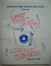 Rock Around the Clock American Bandstand 1990 Cathedral HS St. Cloud MN program