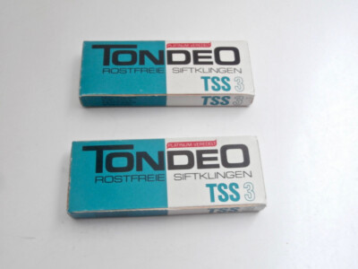 TONDEO TSS3 Solingen Razor blades 20 pc (2 x10) Klingen für Sifter Rasiermesser