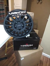 15 Inch Satin Black Vision Brand Car Rims. Beans New Only One Been Out The Box. 