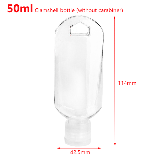 10Pcs Clear Travel Plastic Bottle Lotion Cream Empty Spray Bottle Hook Key Ring - Picture 14 of 17