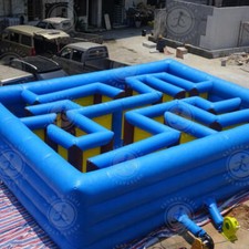 Inflatable Obstacle Course Inflatable Maze Haunted House Oxford For Kids Adults